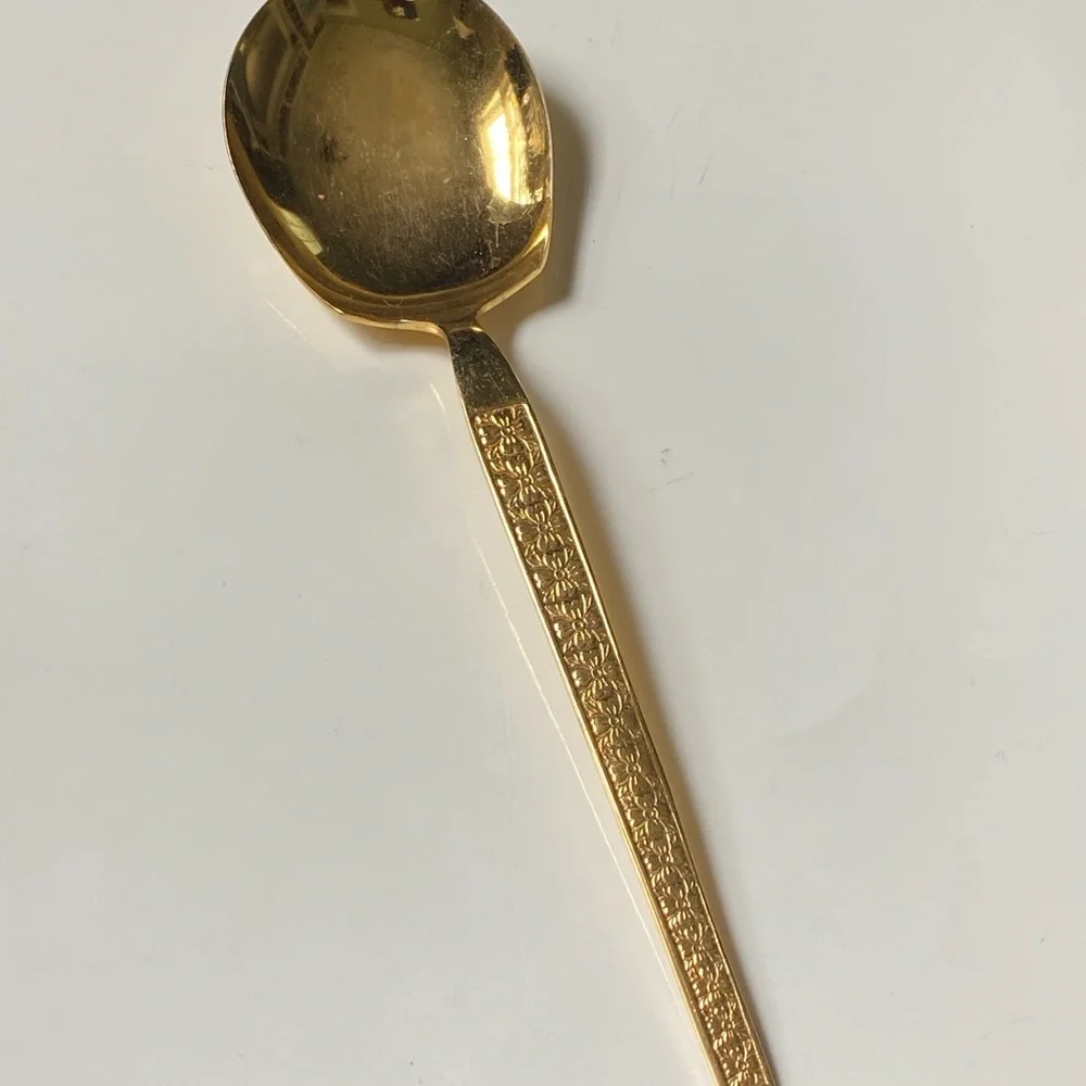 Golden Trocadero Solid Casserole Serving Spoon 8.25